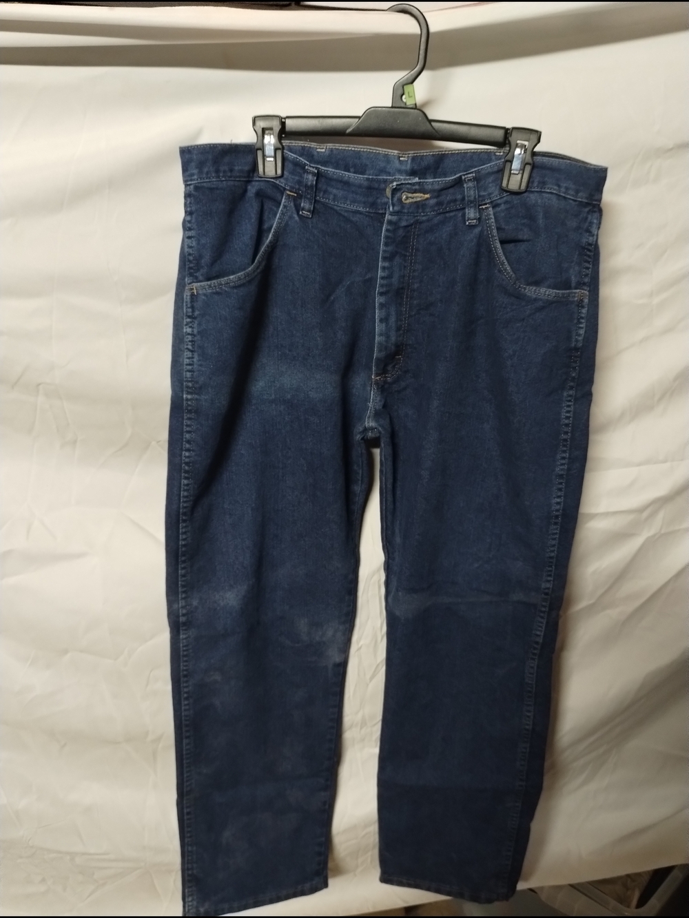 Wrangler Men's Straight-Leg Dark Blue Jeans